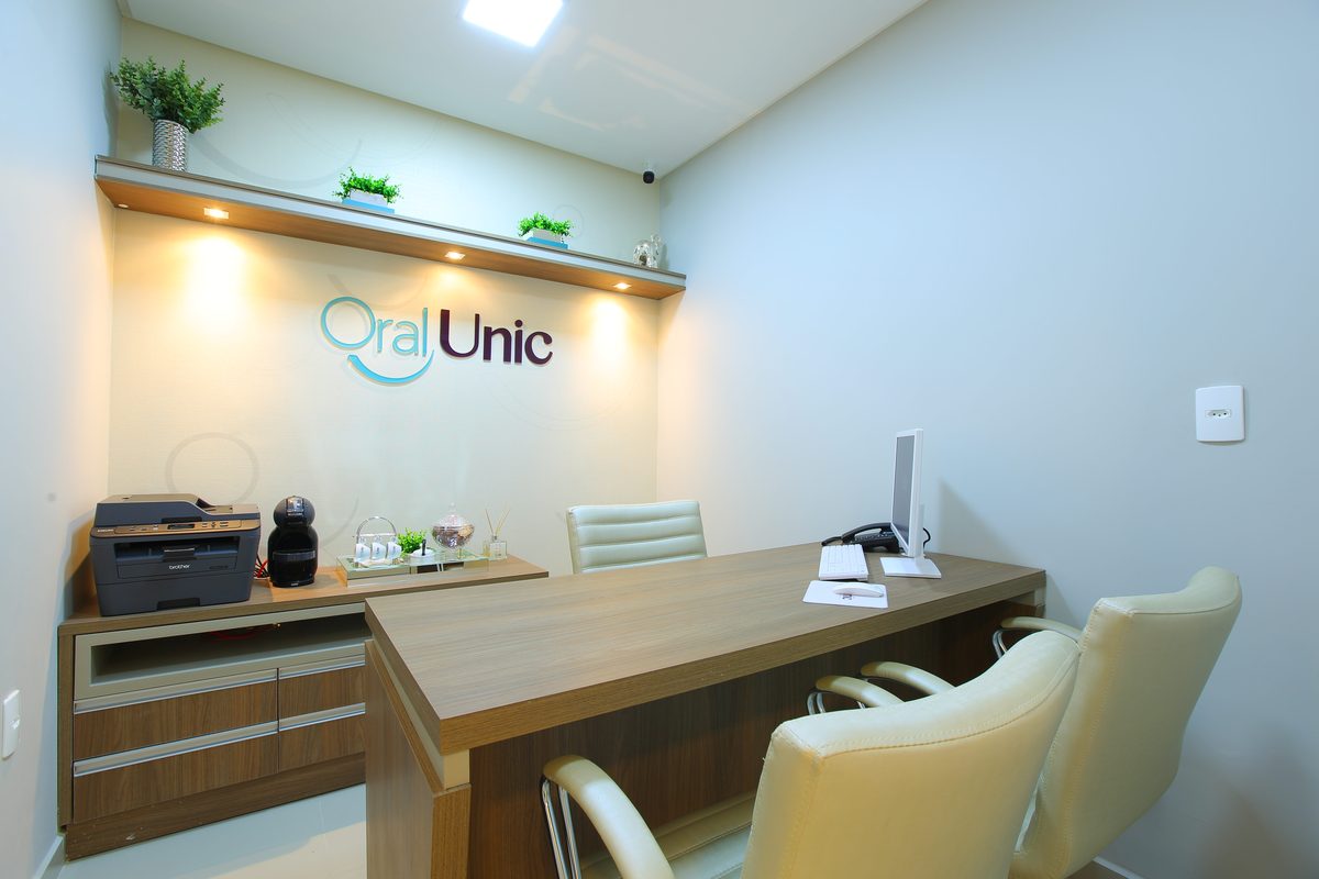 Sala de avaliação e planejamento da Oral Unic Lajeado